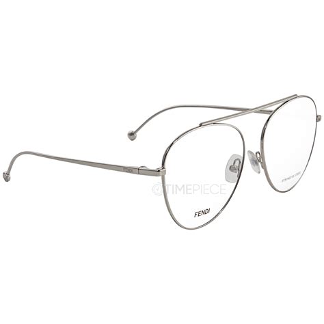 occhiale fendi 0010|Fendi Ladies Palladium Pilot Eyeglasses FF 0352 0010 56.